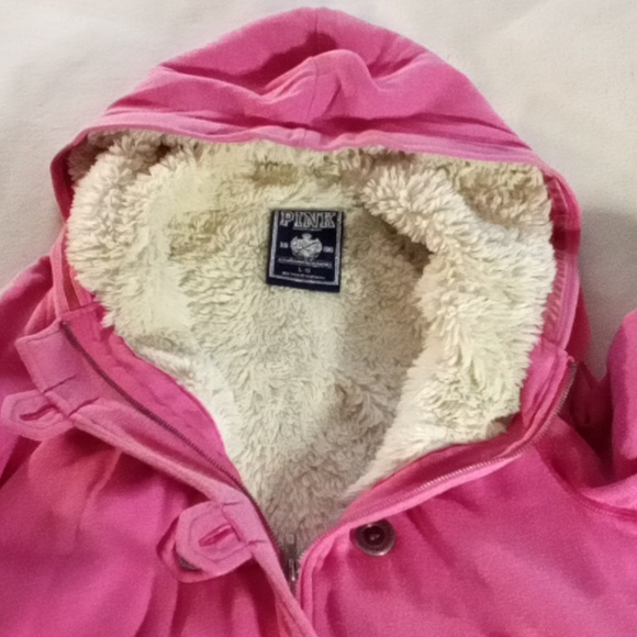 VINTAGE VICTORIA SECRET PINK WOMENS SIZE LARGE COAT EUC - Picture 11 of 11